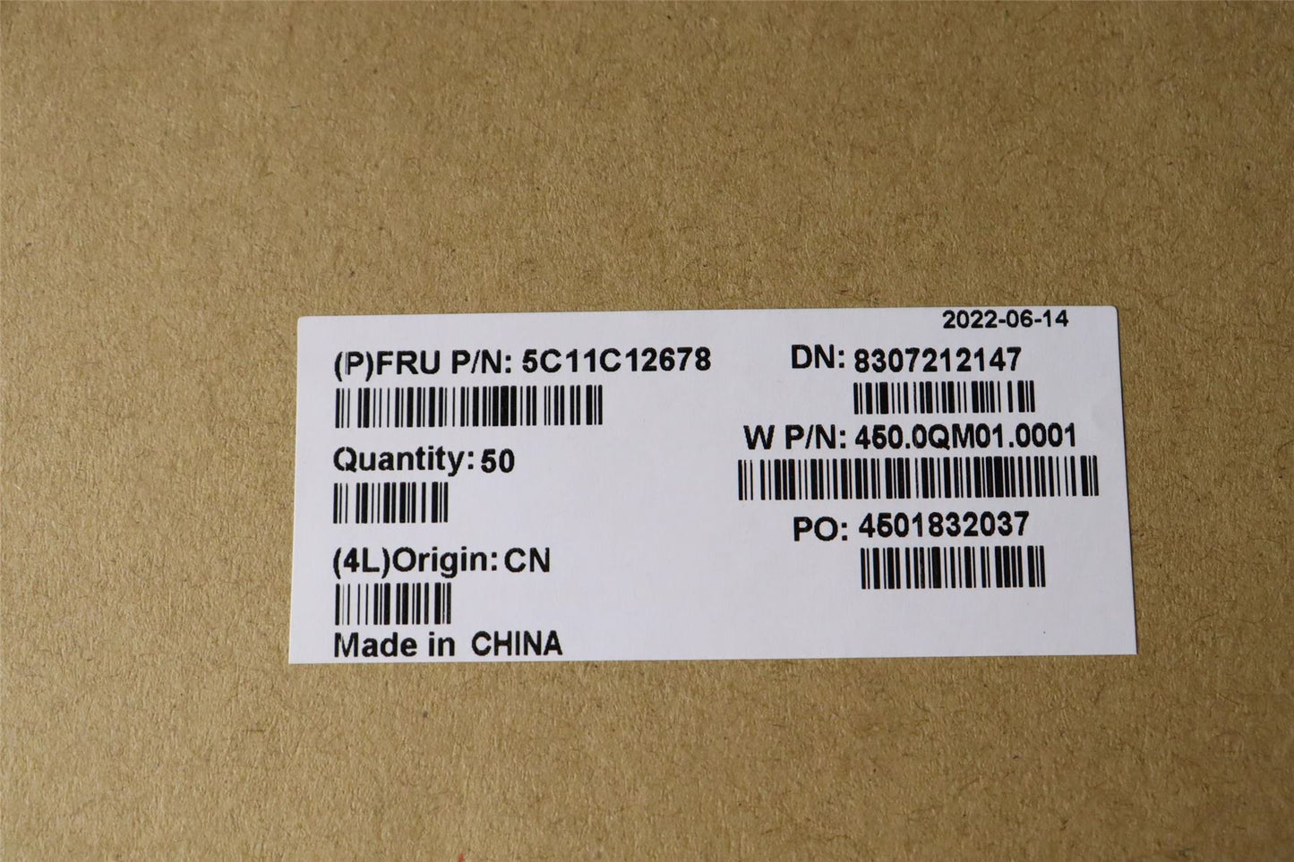 Lenovo FRU Camera Cable FPC CAMERA RGB 5C11C12678