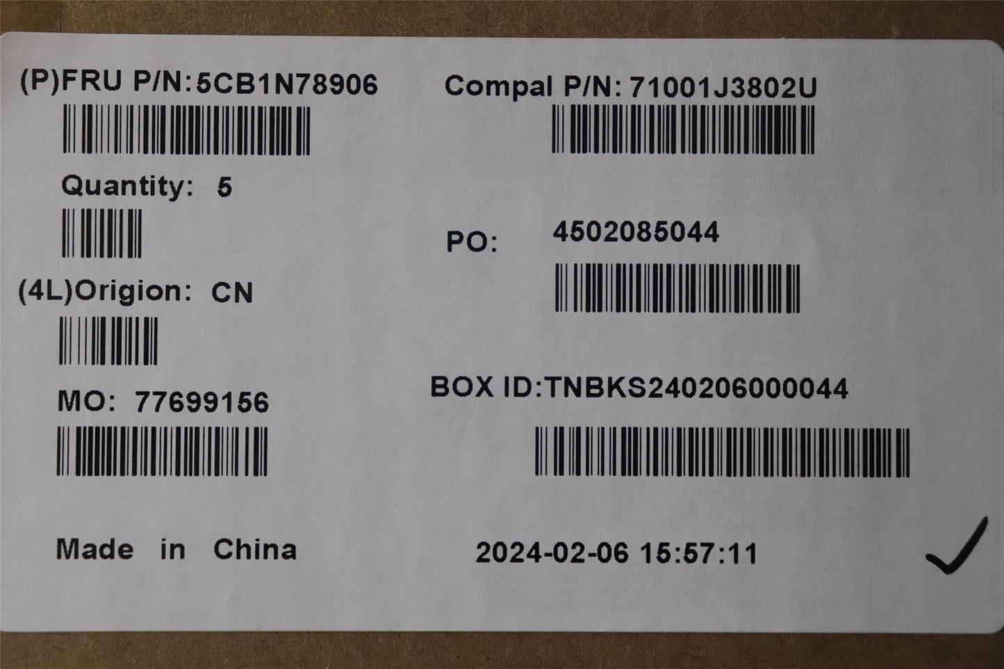 Lenovo UpperCase_HUN C 83G1 CG NFP BL 5CB1N78906