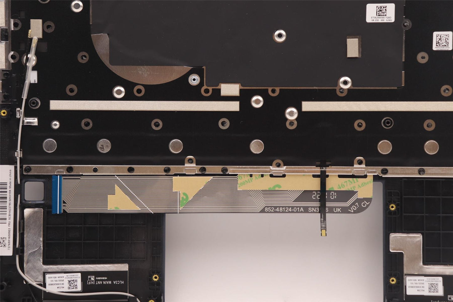 Lenovo Yoga 6 13ALC7 6 13ABR8 Keyboard Palmrest Top Cover UK Blue 5CB1H23795