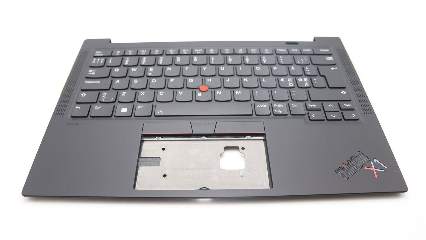 Lenovo Carbon X1 11th Keyboard Palmrest Top Cover Norwegian Black 5M11H62680