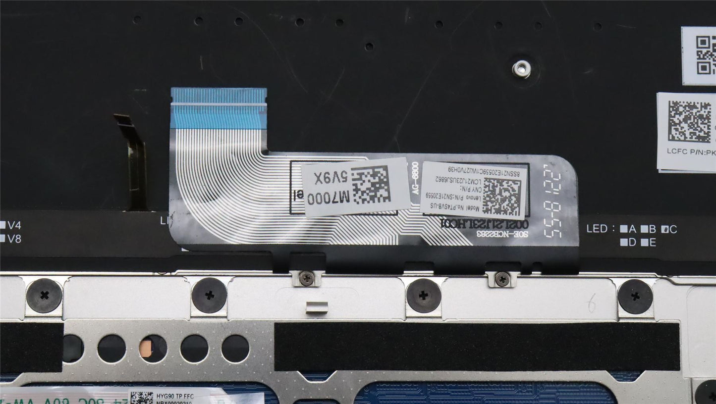 Lenovo Yoga 9 14IRP8 Palmrest Cover Touchpad Keyboard US Oatmeal 5CB1K62463