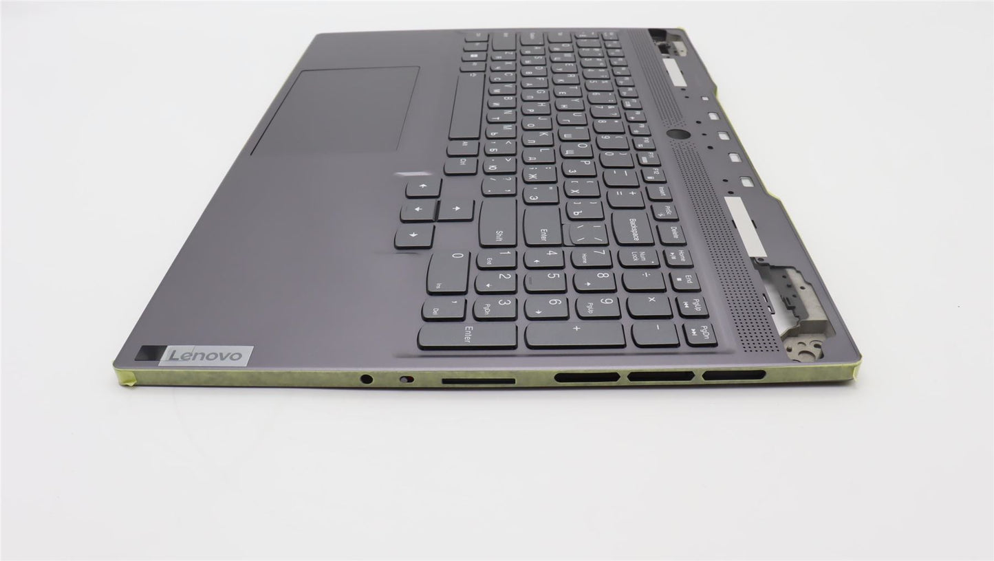 Lenovo S7 16IAH7 Palmrest Cover Touchpad Keyboard Russian Storm Grey 5CB1J04398