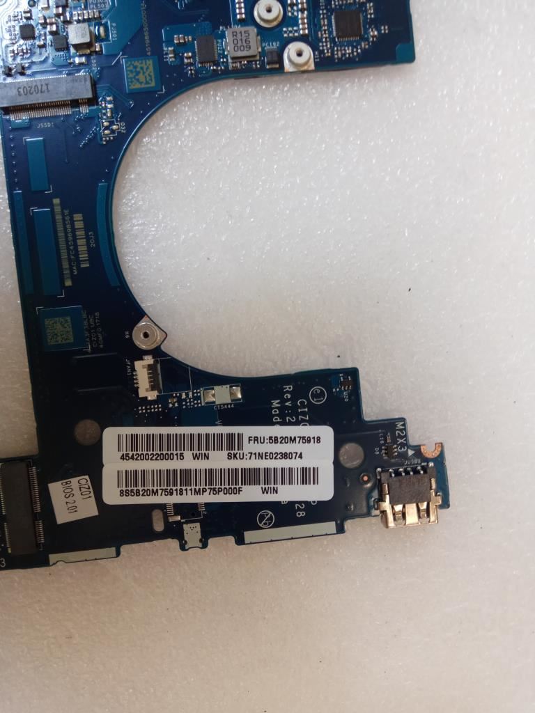 Lenovo 5B20M75918 MB C 80W3 WIN I7 UMA 8G BL