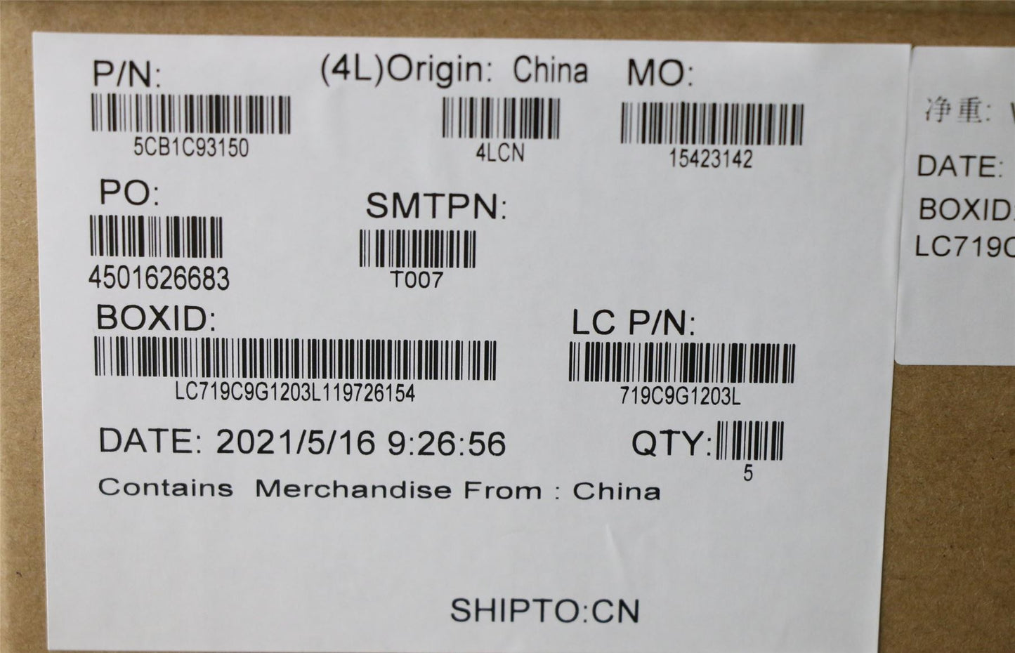 Lenovo Legion 5 16ACH6 Palmrest Cover Touchpad Keyboard Slovenian 5CB1C93150