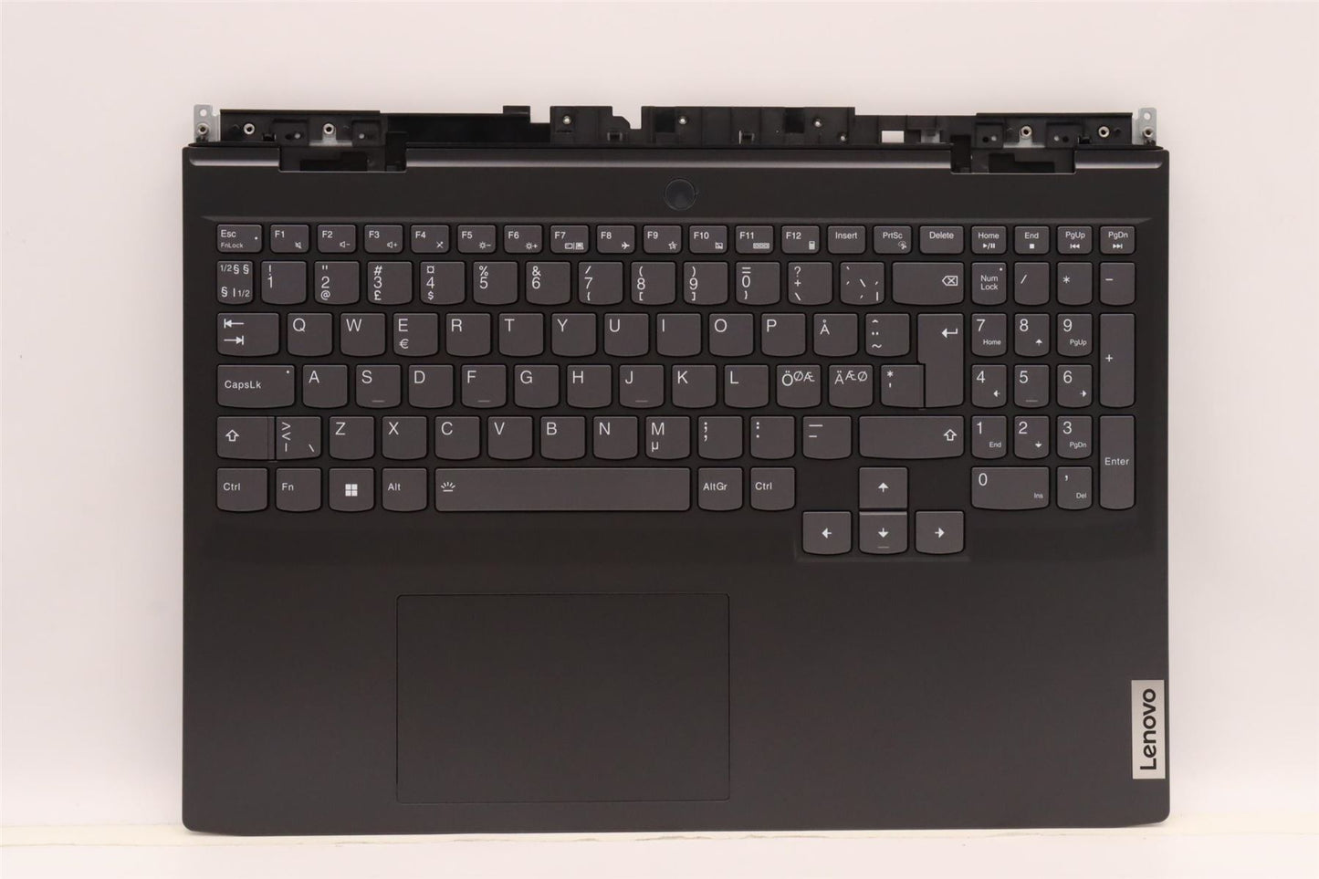 Lenovo IdeaPad 3 16IAH7 Palmrest Cover Touchpad Keyboard Nordic Black 5CB1J09594