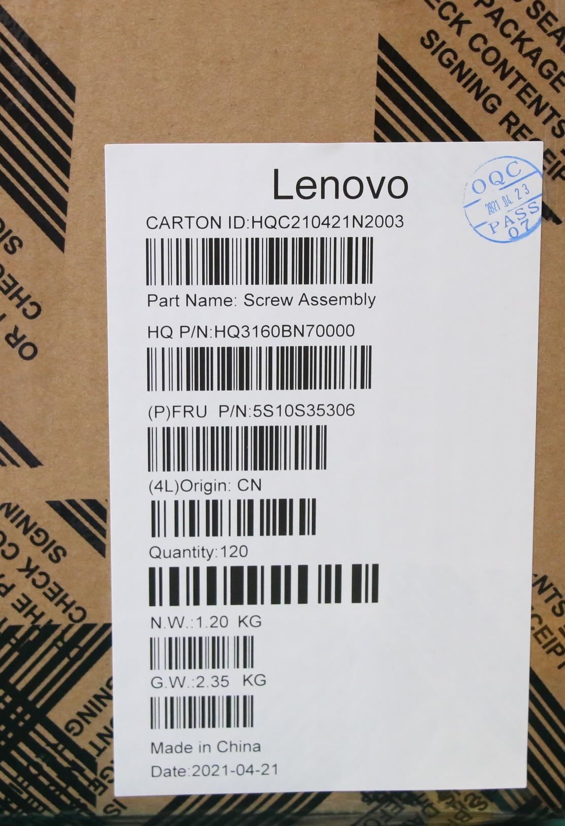 Lenovo IdeaPad 3 14M836 Screw Screws Set Kit 5S10S35306