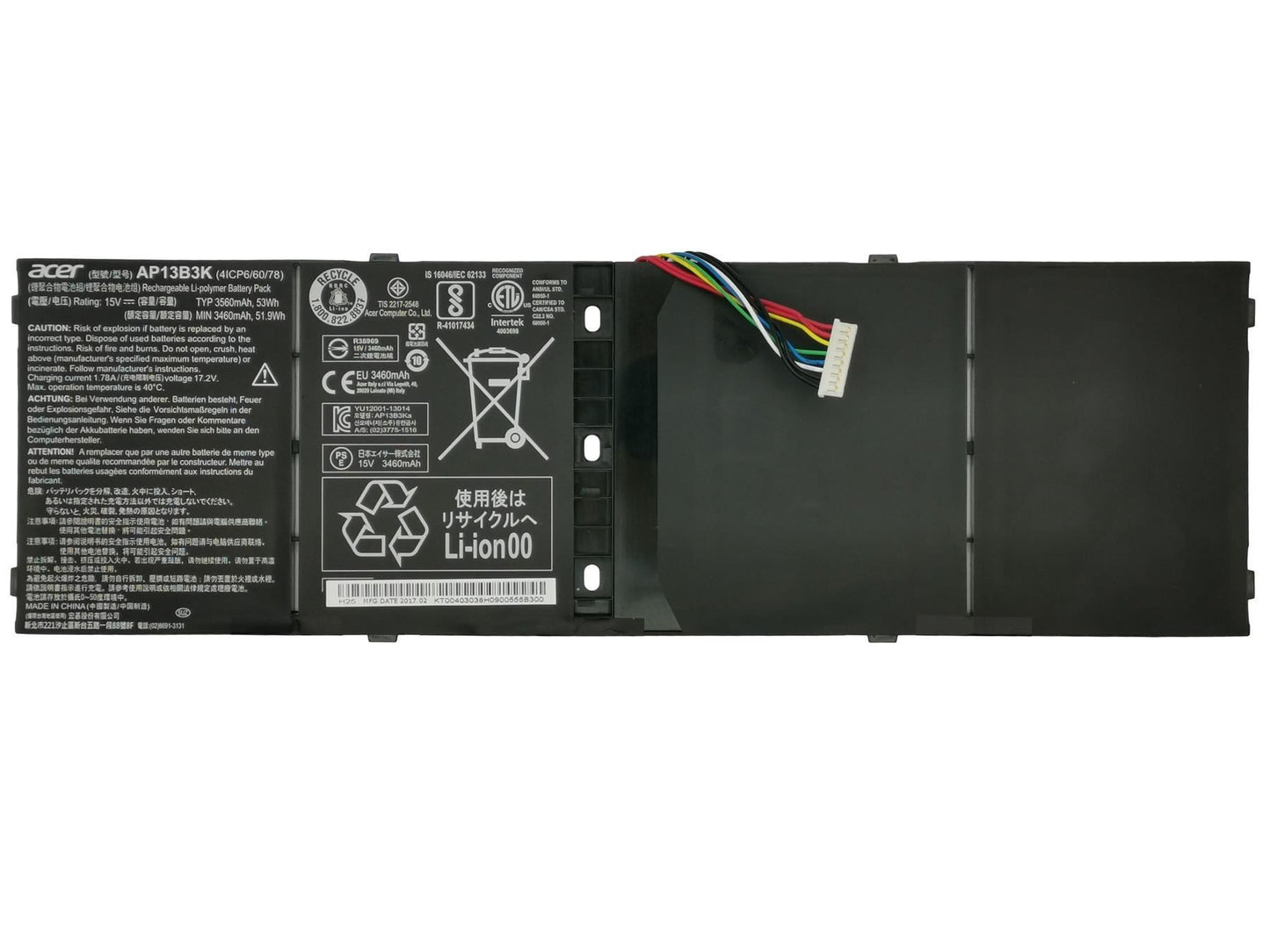 Acer Aspire ES1-511 M5-583P TF71BM V5-472 V5-472G V5-472P Battery KT.0040G.001