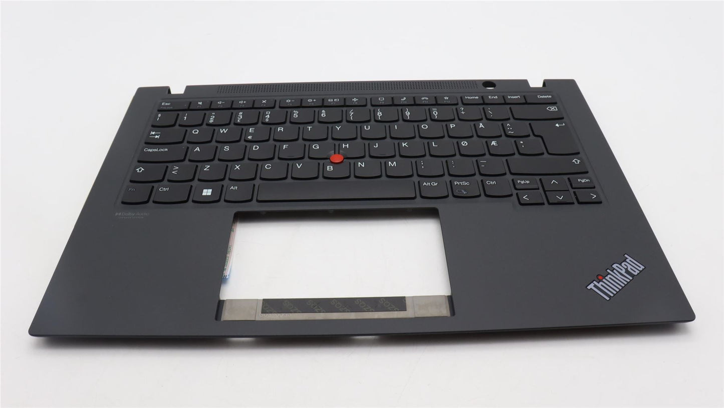 Lenovo ThinkPad T14s 2 Keyboard Palmrest Top Cover Norwegian Black 5M11A37120