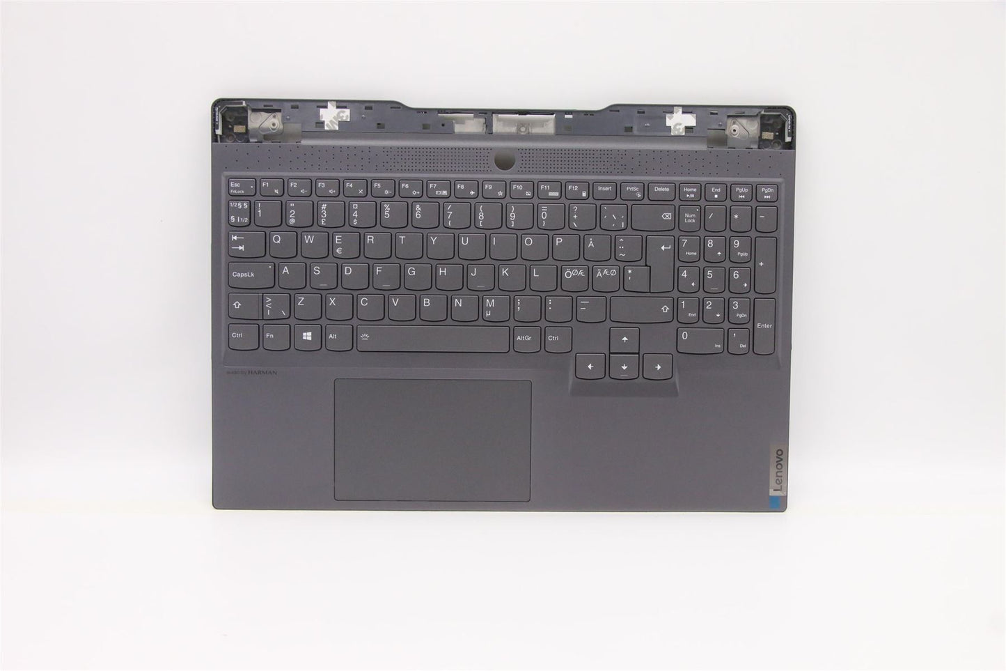 Lenovo Legion S7-15ACH6 Palmrest Cover Touchpad Keyboard Nordic Grey 5CB1C93755