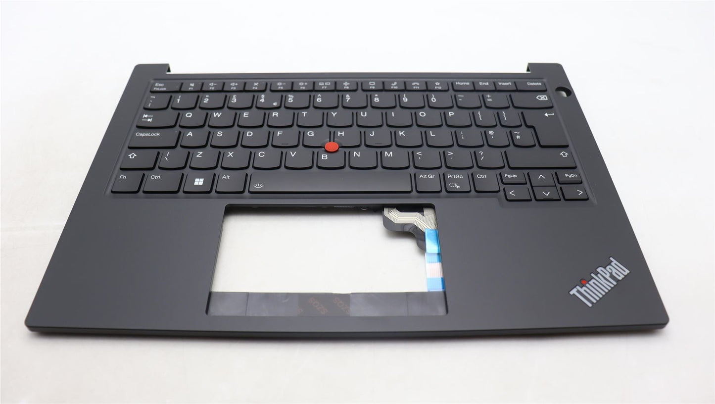 Lenovo ThinkPad E14 Gen 5 Palmrest Cover Keyboard UK Black Backlit 5M11L92594