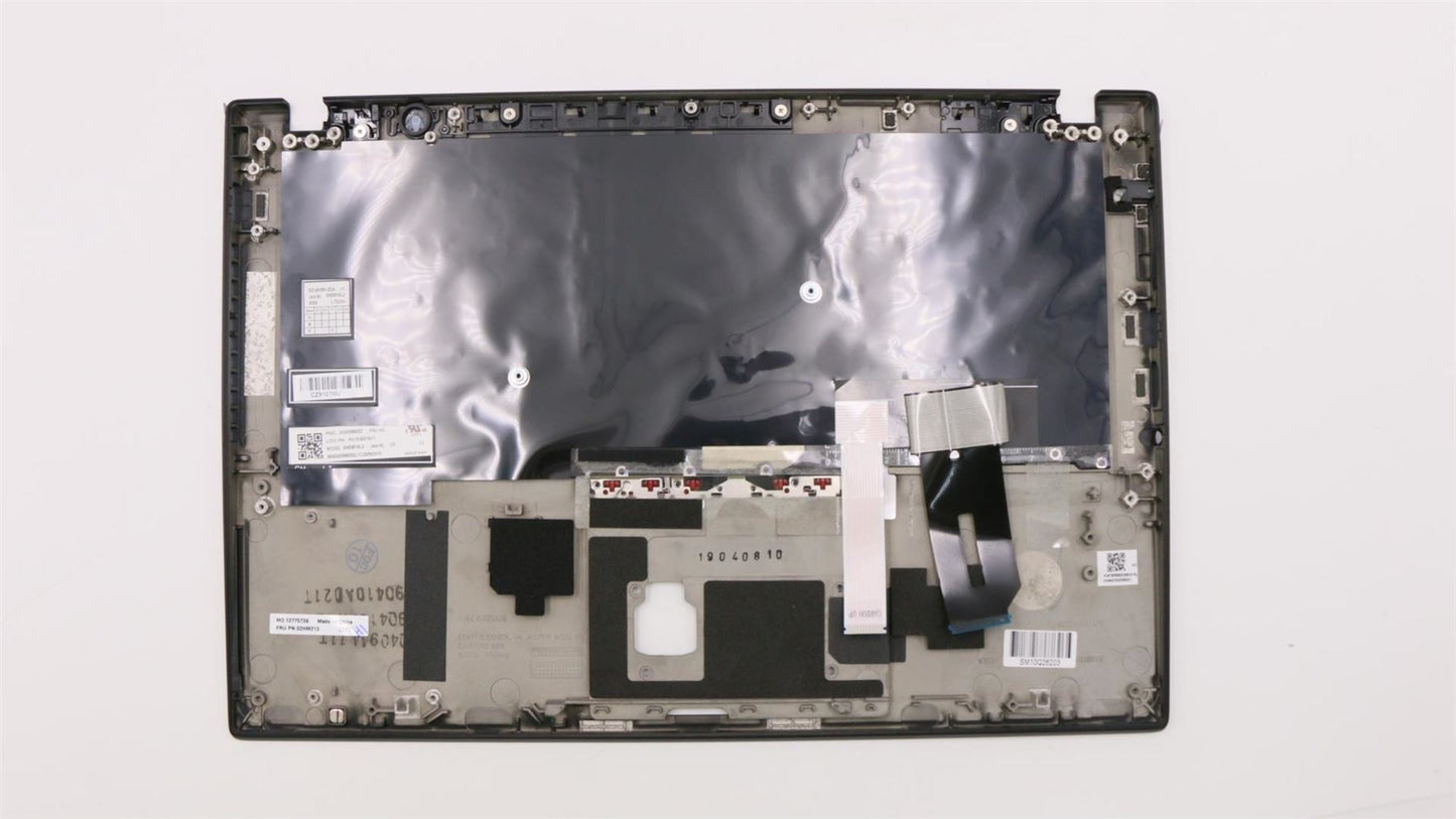 Lenovo ThinkPad T490s Keyboard Palmrest Top Cover German Black Backlit 02HM213