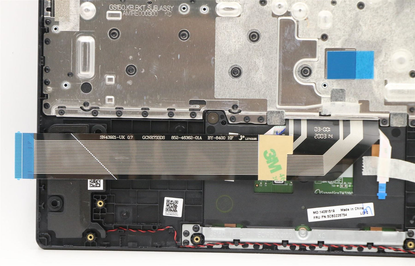 Lenovo IdeaPad 3 CB 11IGL05 Palmrest Cover Touchpad Keyboard French 5CB0Z26754