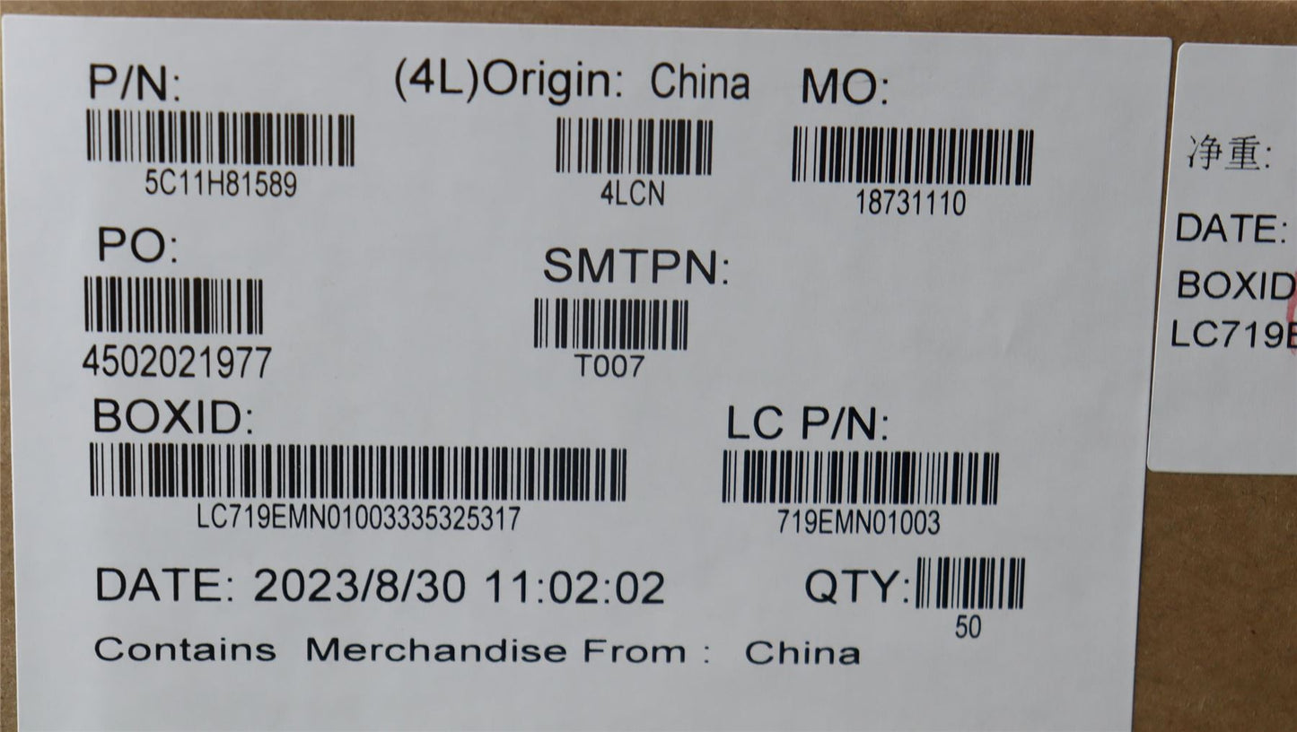 Lenovo CABLE FRU H-CONN SET 2WP M/B MIC 5C11H81589