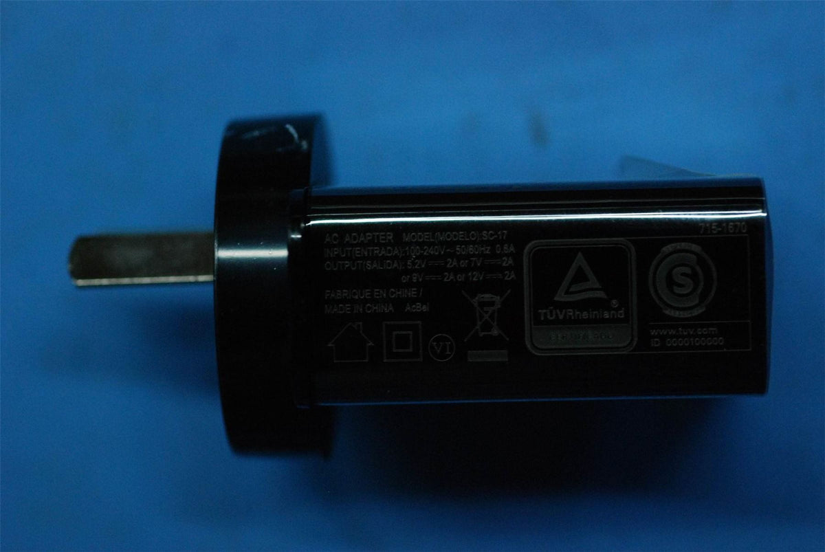 Lenovo Adapter;SC-17;5.2V/7V/9V/12V 2A;AR;B 5.2V 7V 9V 12V 2A AC Charger Adapter SA18C02169