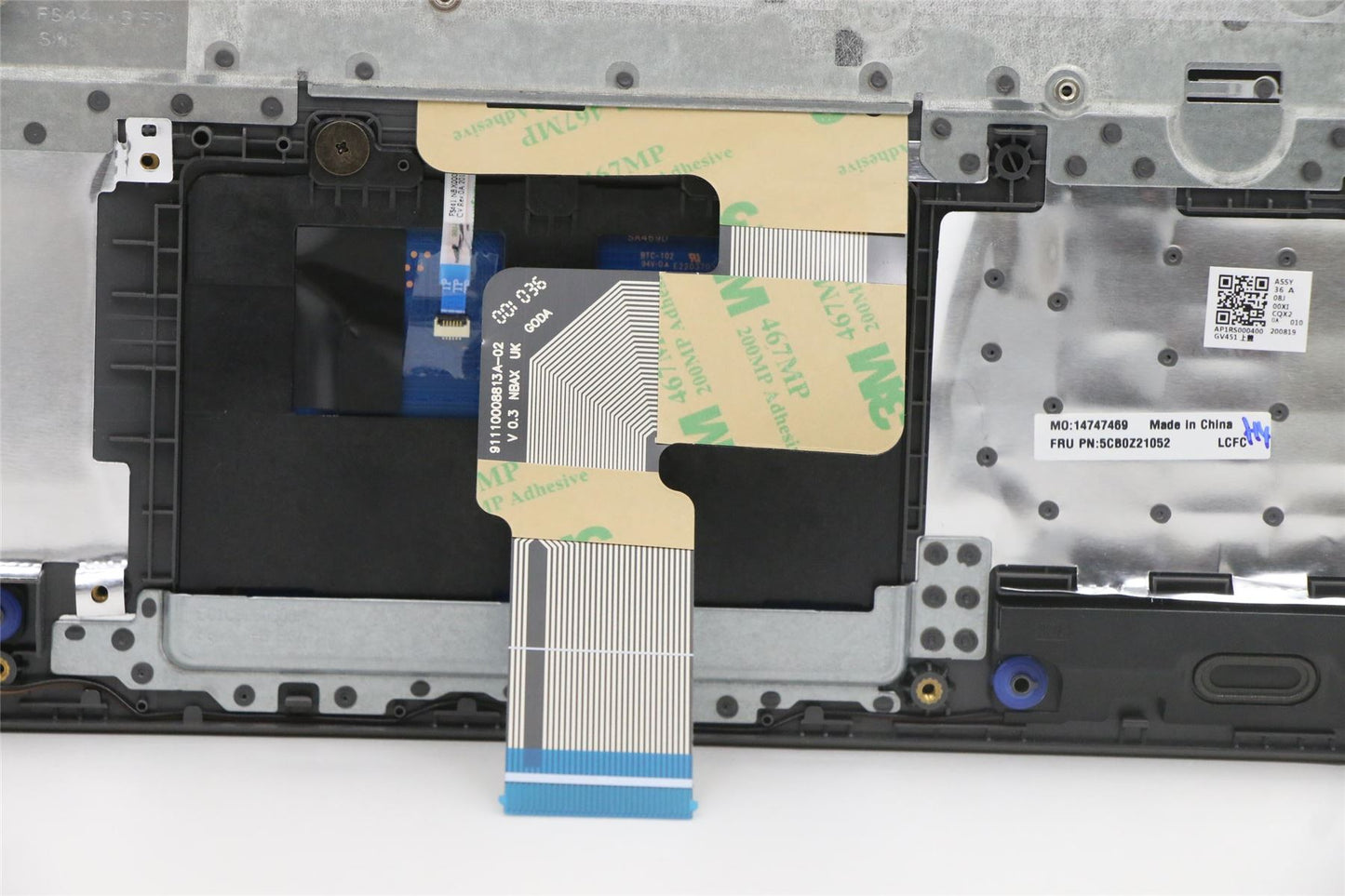 Lenovo V14-ADA Keyboard Palmrest Top Cover Arabic Grey 5CB0Z21052