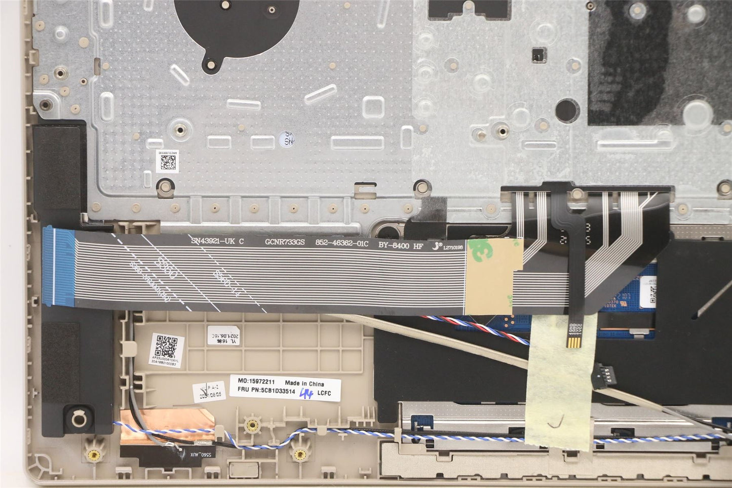 Lenovo Chromebook 14ITL6 Keyboard Palmrest Top Cover Italian Silver 5CB1D33514