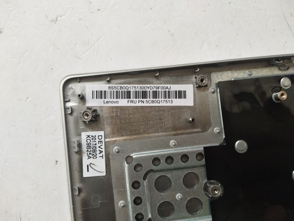 Lenovo IdeaPad 320S-13IKB Keyboard Palmrest Top Cover US Silver 5CB0Q17513
