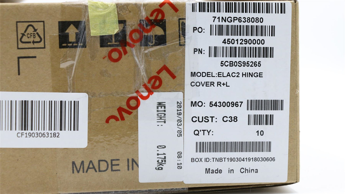 Lenovo 14W Hinge Cap Strip Trim Cover Black 5CB0S95265