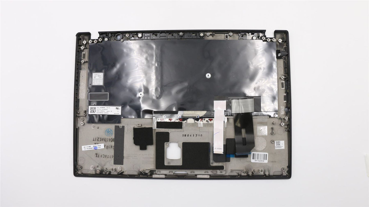 Lenovo ThinkPad T490s Keyboard Palmrest Top Cover Belgian Black Backlit 02HM274