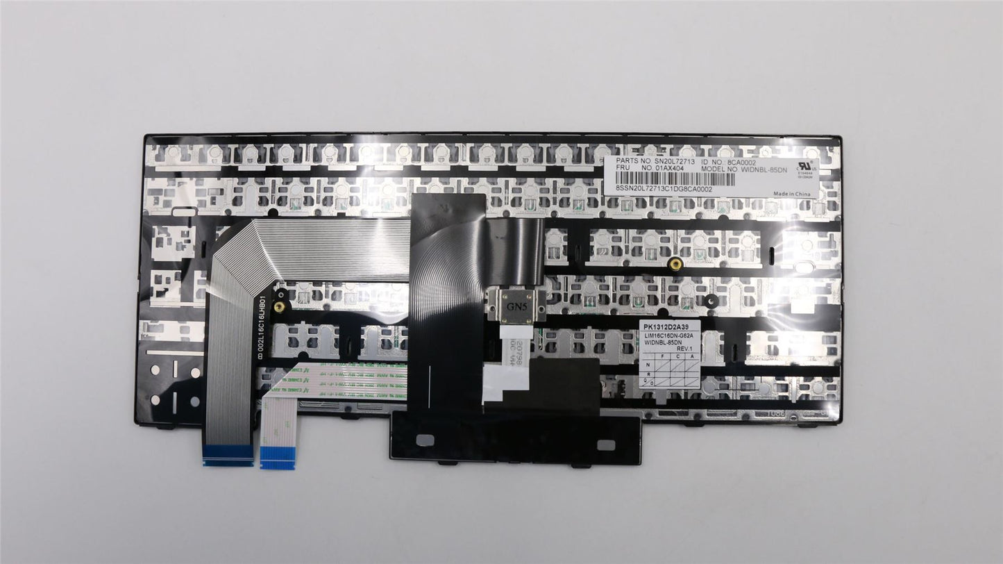 Lenovo ThinkPad T470 A475 Keyboard Nordic Black 01AX404