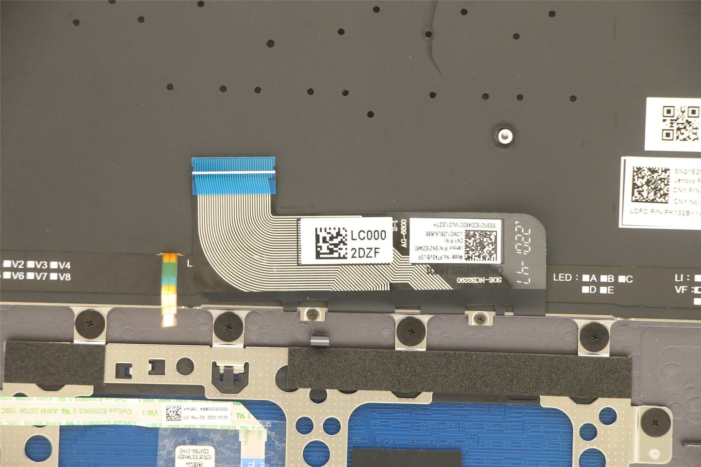 Lenovo Upper Case ASM_LA SPA L82LU GREY 5CB1H23713