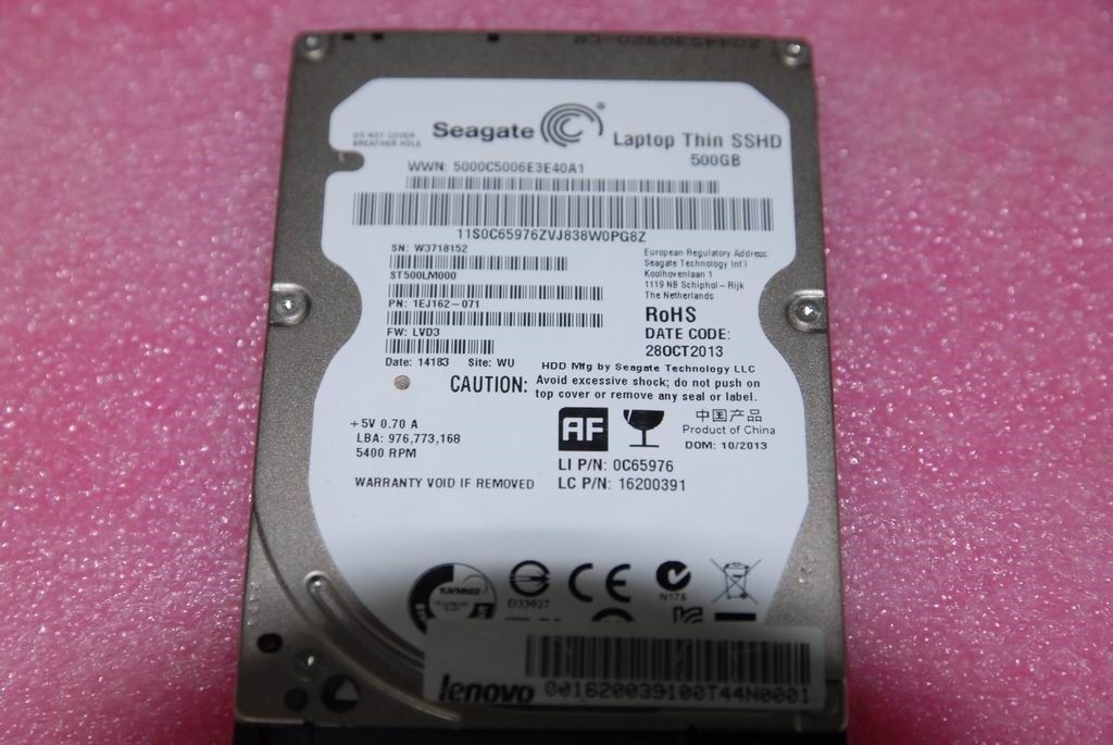 Lenovo 16200391 HDD_ASM SSHD 500G 5400 DT2 SATA3 STD