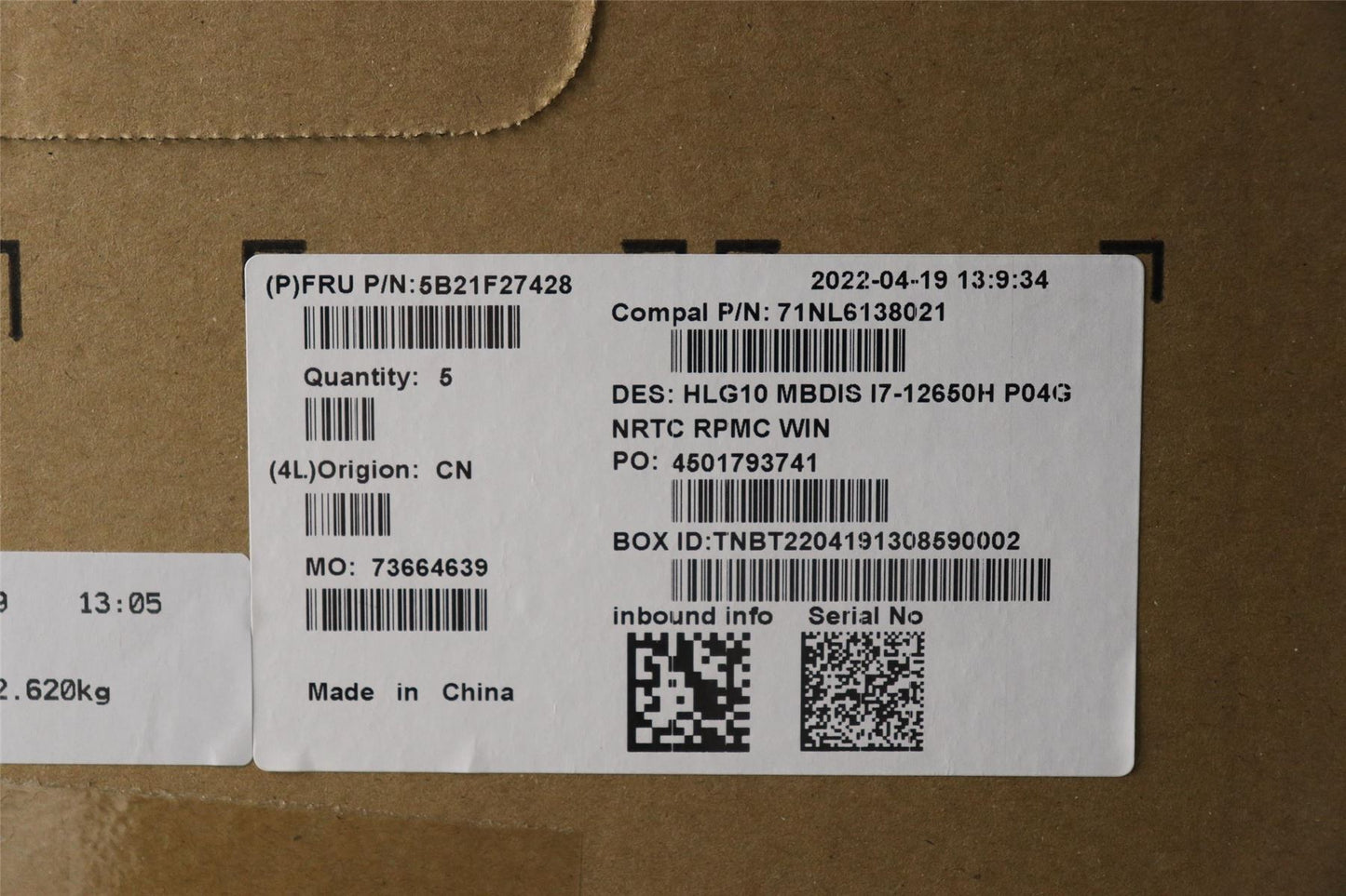 Lenovo IdeaPad 3 16IAH7 3 15IAH7 Motherboard Mainboard DIS 5B21F27428
