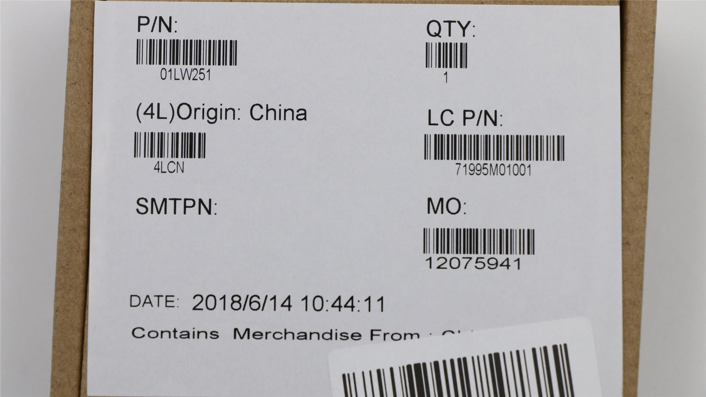 Lenovo 01LW251 SMART CARD DUMMY DOOR