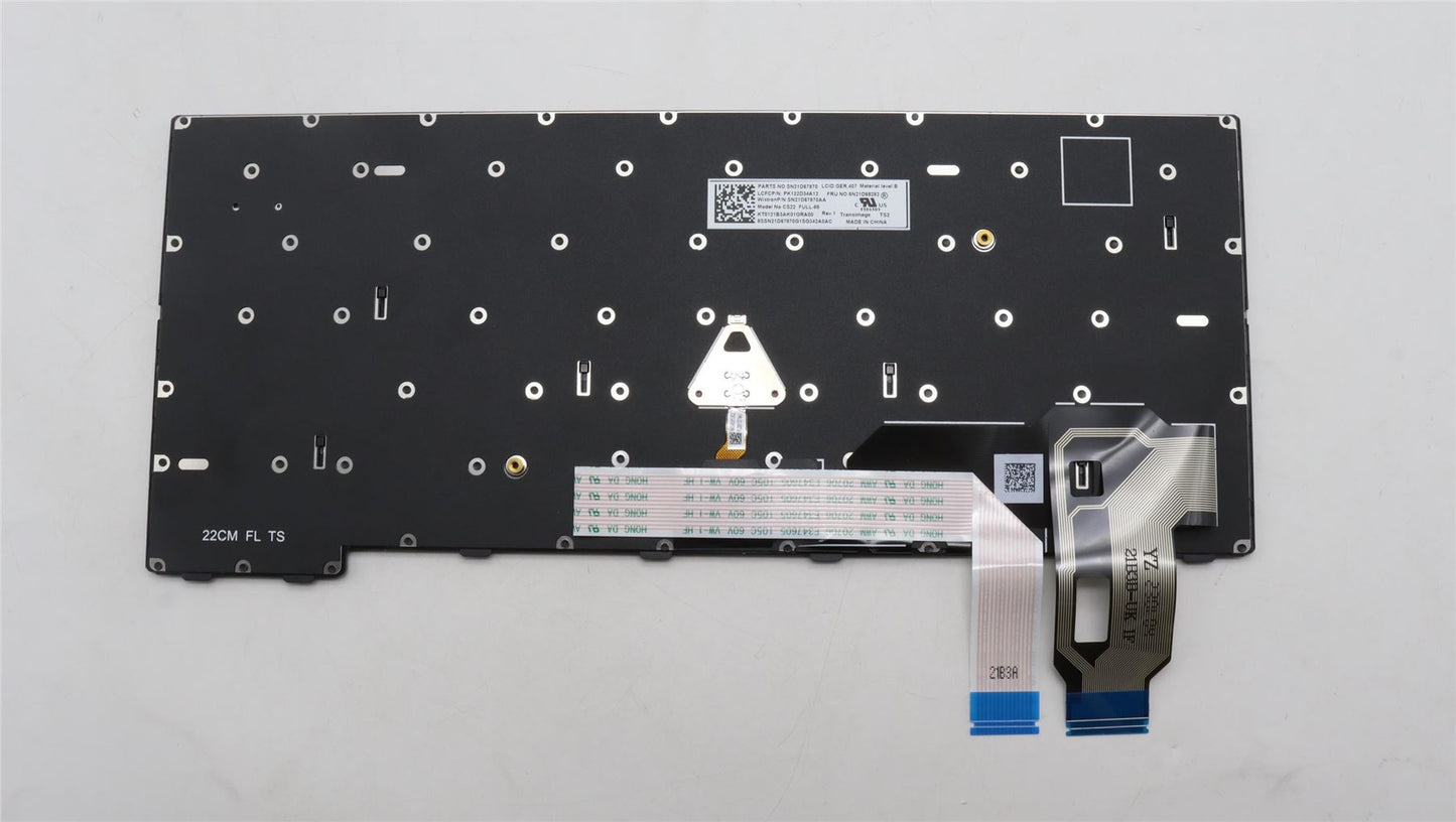 Lenovo ThinkPad P14s 4 P14s 3 L14 4 T14 4 Keyboard German Black 5N21D68282