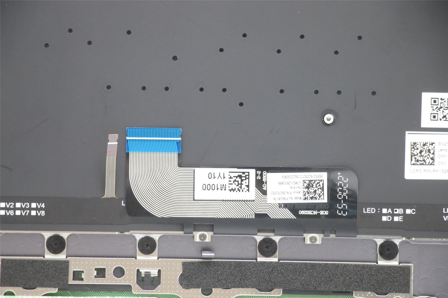 Lenovo IdeaPad 9 14IAP7 Palmrest Cover Touchpad Keyboard Greek Grey 5CB1H23710