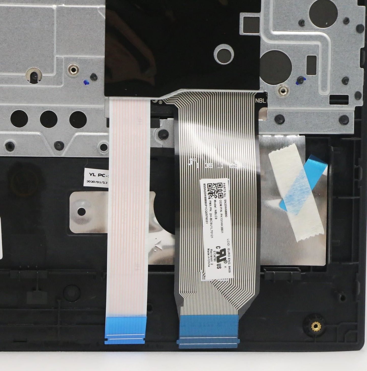 Lenovo ThinkPad E15 2 Keyboard Palmrest Top Cover US Europe Black 5M10W64640