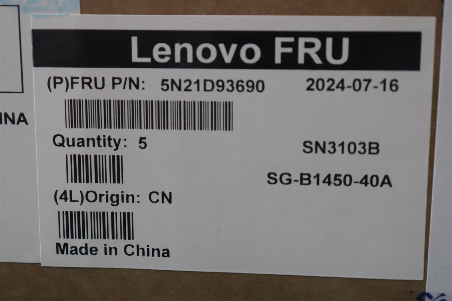 Lenovo NB_KYB CS22 NM TOP,BK-BL,LTN,BRL 5N21D93690