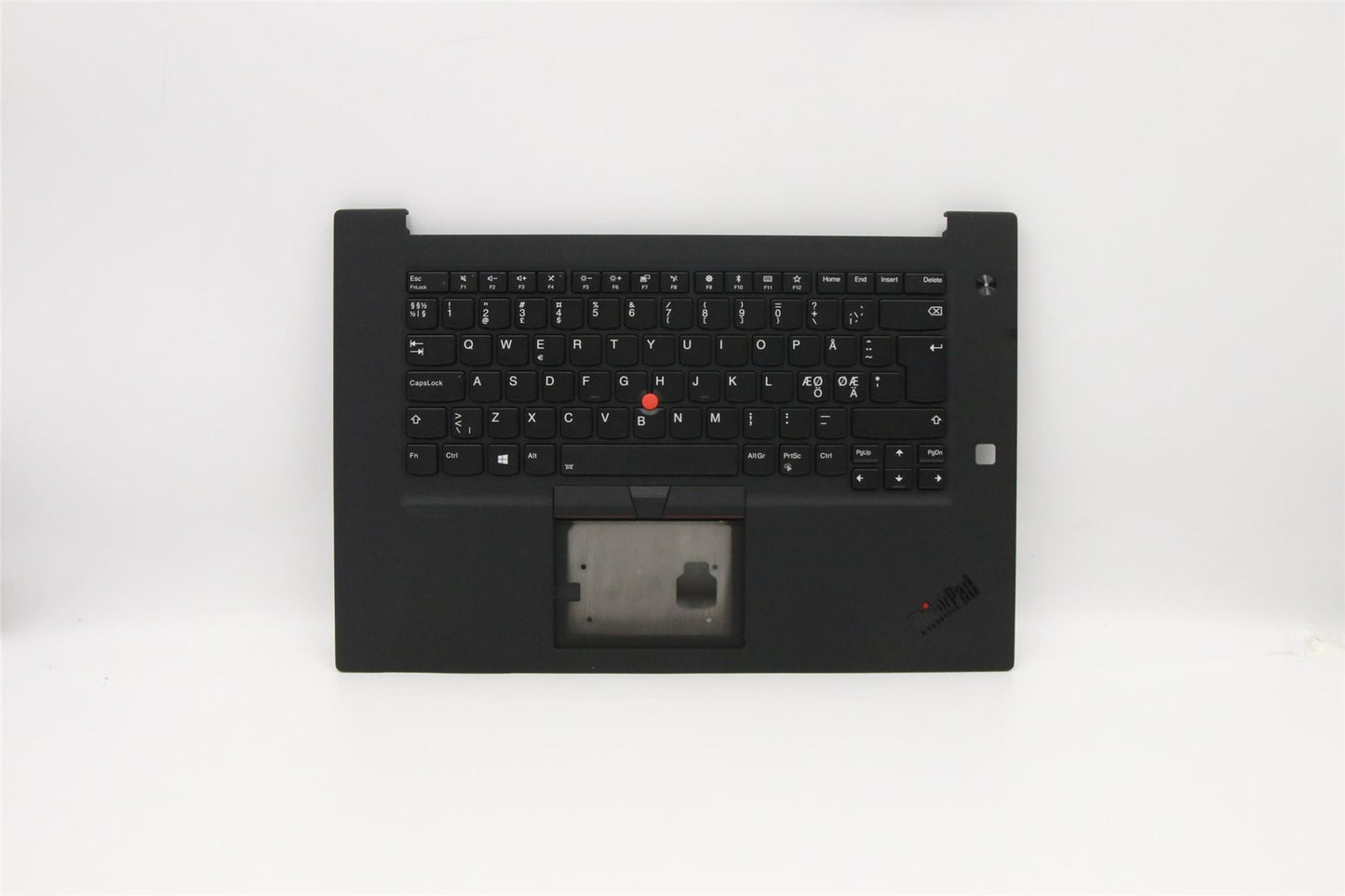 Lenovo Extreme P1 2 X1 2nd Keyboard Palmrest Top Cover Norwegian 5M10W78931