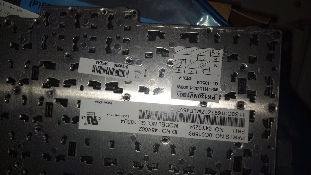 Lenovo FRU GL-KBD USI CHY US English Keyboard 04Y0294