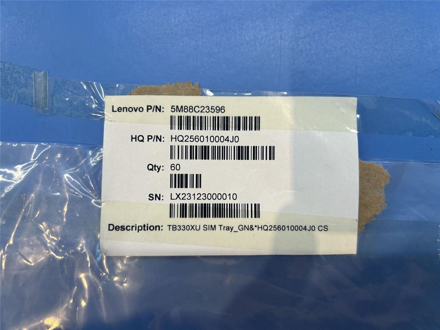 Lenovo TB330XU SIM Tray_GN&*HQ256010004J0 CS 5M88C23596