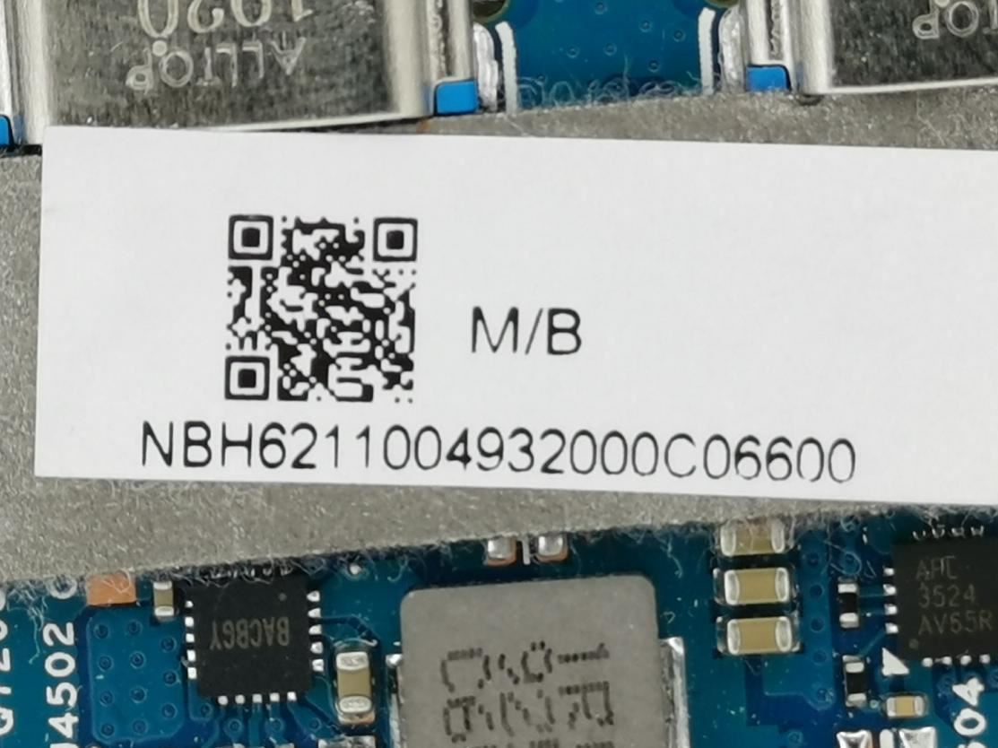 Acer NB.H6211.004 MAIN BD.W/CPU.I5-8265U.OB8GB.UMA