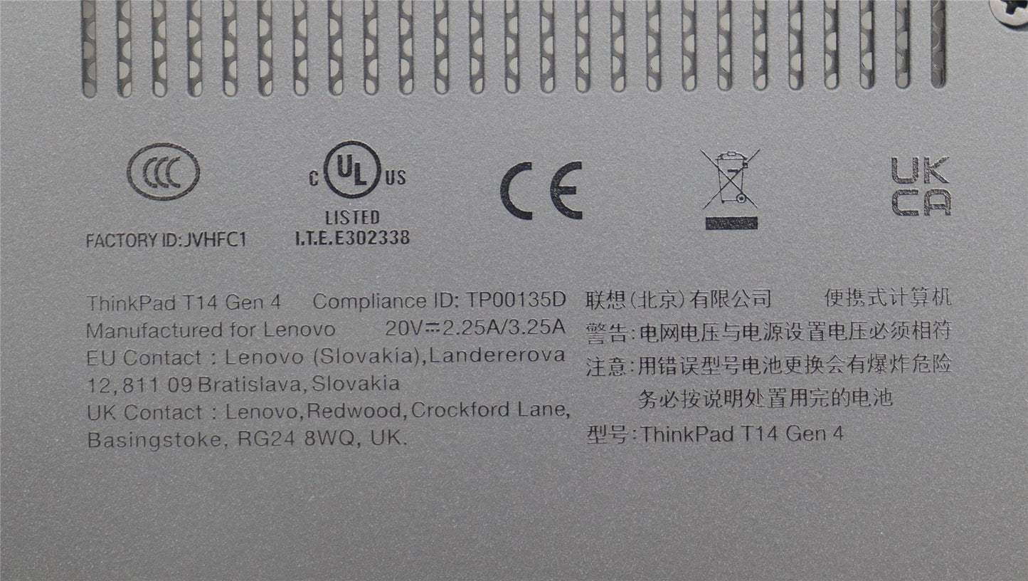 Lenovo FRU KT4D0_D_COVER_UMA_WW_ASSY_BK 5CB1L57502