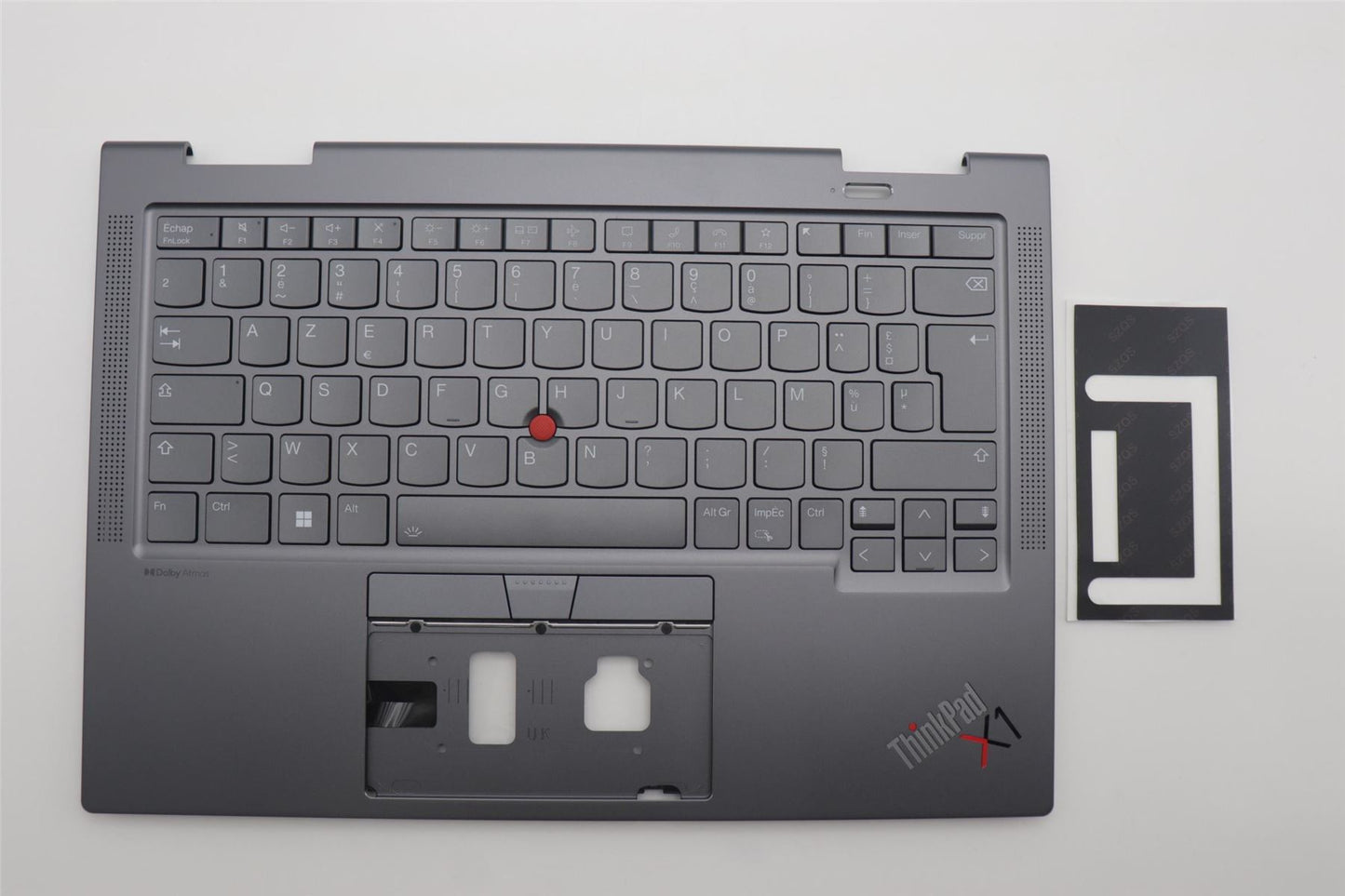 Lenovo ThinkPad X1 8th Gen Keyboard Palmrest Top Cover French Grey 5M11H62253