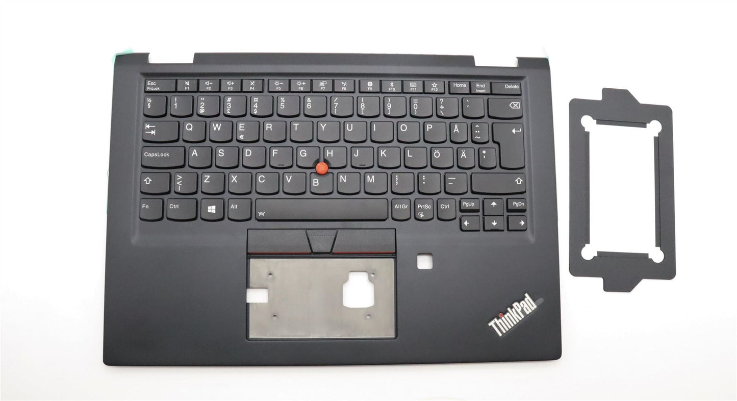 Lenovo ThinkPad X390 Palmrest Cover Keyboard Swedish Finnish Black 02HL536
