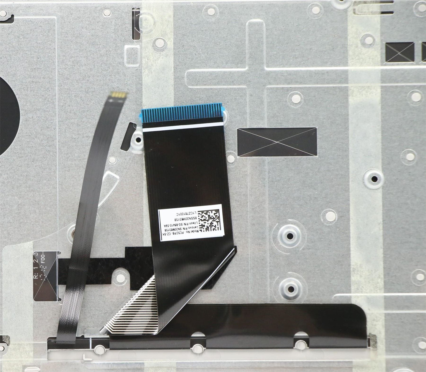 Lenovo IdeaPad 330-17ICH Keyboard Palmrest Top Cover Czech Silver 5CB0R48114