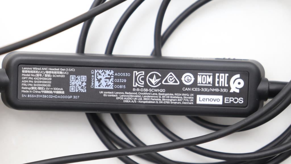 Lenovo HEADSET Go Wired ANC Pro HS (UC) 5H31M39035