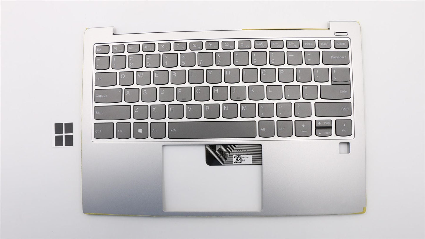 Lenovo S730 13IWL S730 13IML Keyboard Palmrest Top Cover US Platinum 5CB0S72889