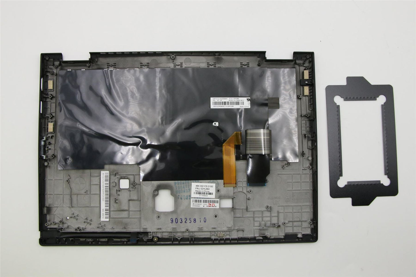 Lenovo Yoga X390 Keyboard Palmrest Top Cover Swiss Black Backlit 02HL682