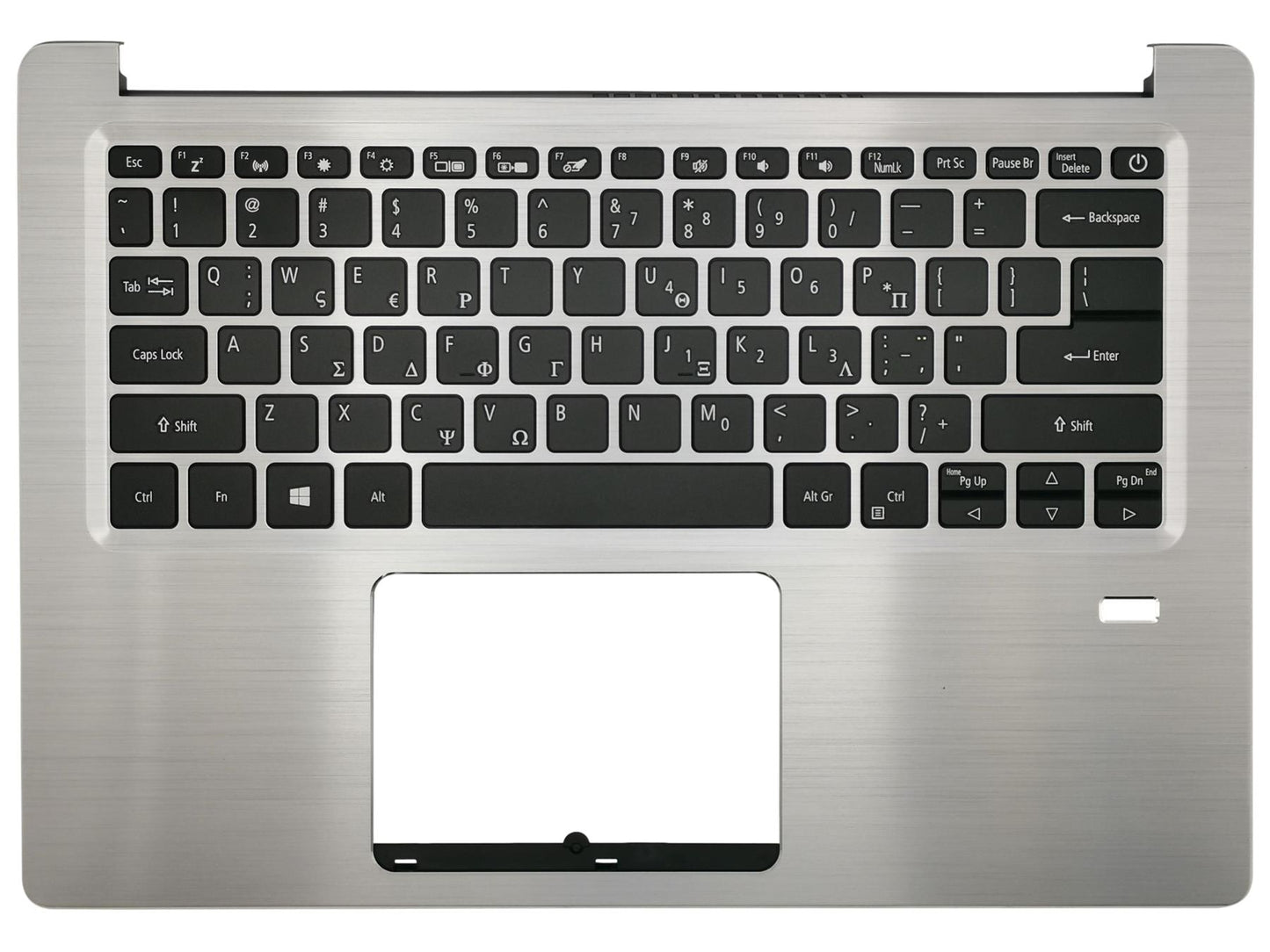 Acer Swift SF314-56 Palmrest Cover Keyboard Greek Silver 6B.GXLN1.013