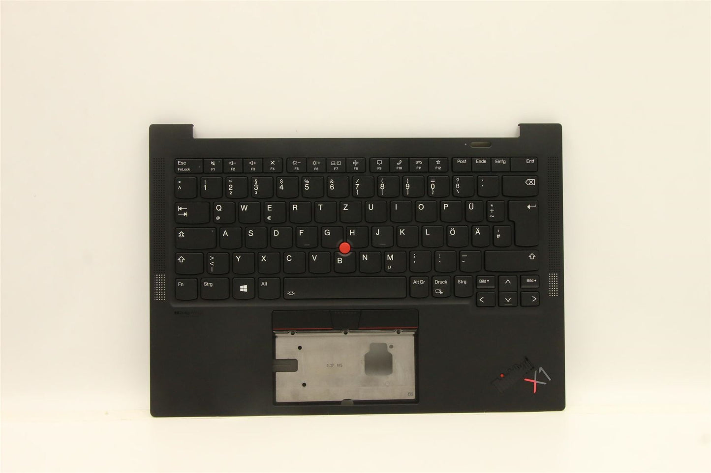 Lenovo Carbon X1 9th Keyboard Palmrest Top Cover German Black Backlit 5M11C53240