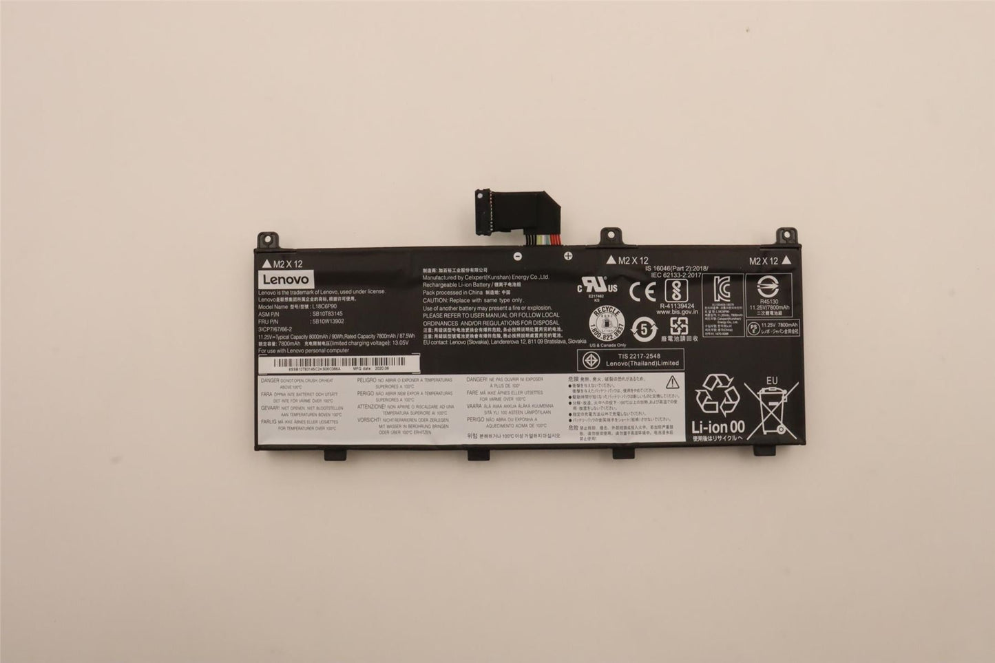 Lenovo ThinkPad P53 Battery 90Wh 11.25V 5B10W13902