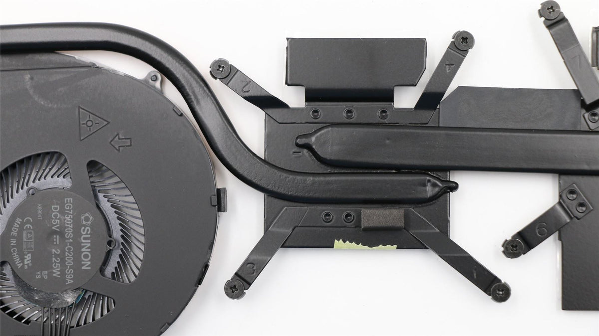 Lenovo Cooling Thermal Module With Discrete Graphics Sunon Fan 01AW287