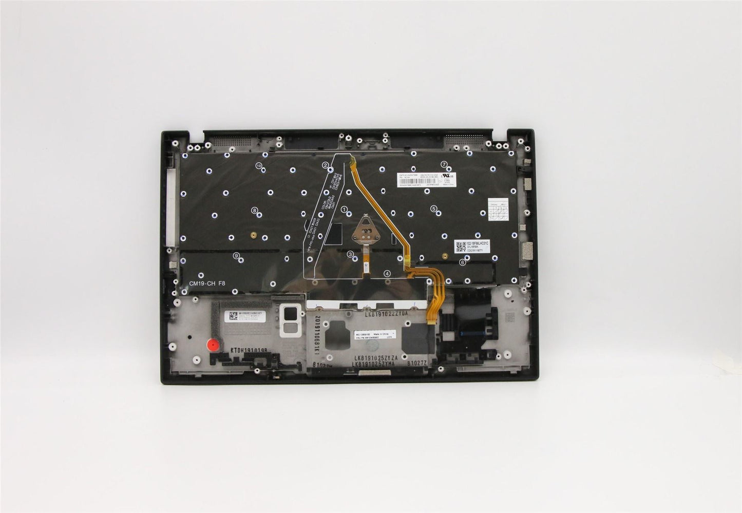 Lenovo Carbon X1 7th Keyboard Palmrest Top Cover Spanish Black 5M10W85902