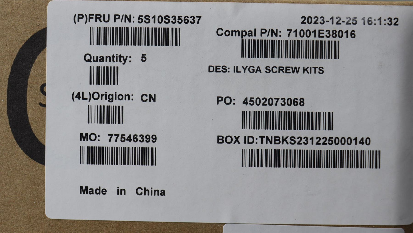 Lenovo SCREW Screw Pack C 83FD 5S10S35637