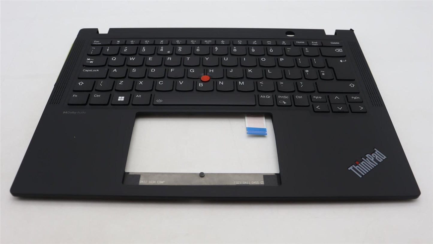 Lenovo ThinkPad X13 Gen 4 Palmrest Cover Keyboard UK Europe Black 5M11H94576
